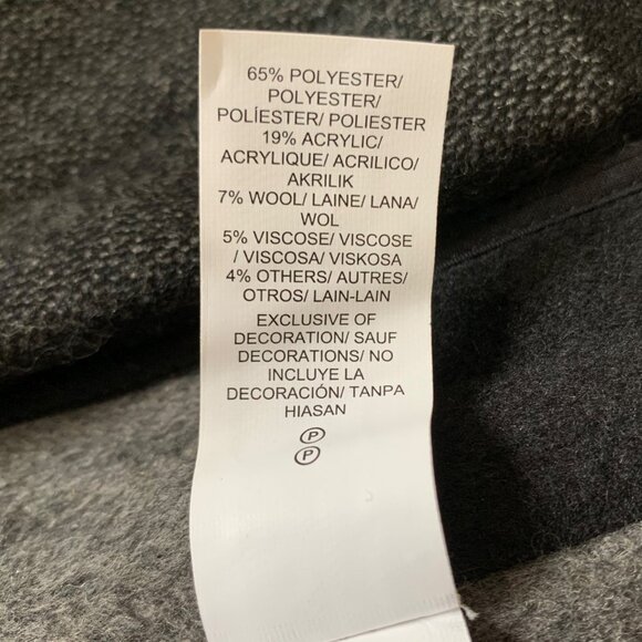 LUCKY BRAND Oversized Striped Wool Poncho One Size NWT - Picture 8 of 8